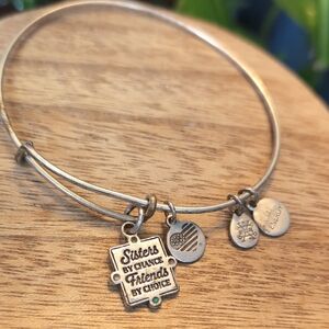 Sisters By Chance Silver Charm Bracelet By Alex & Ani